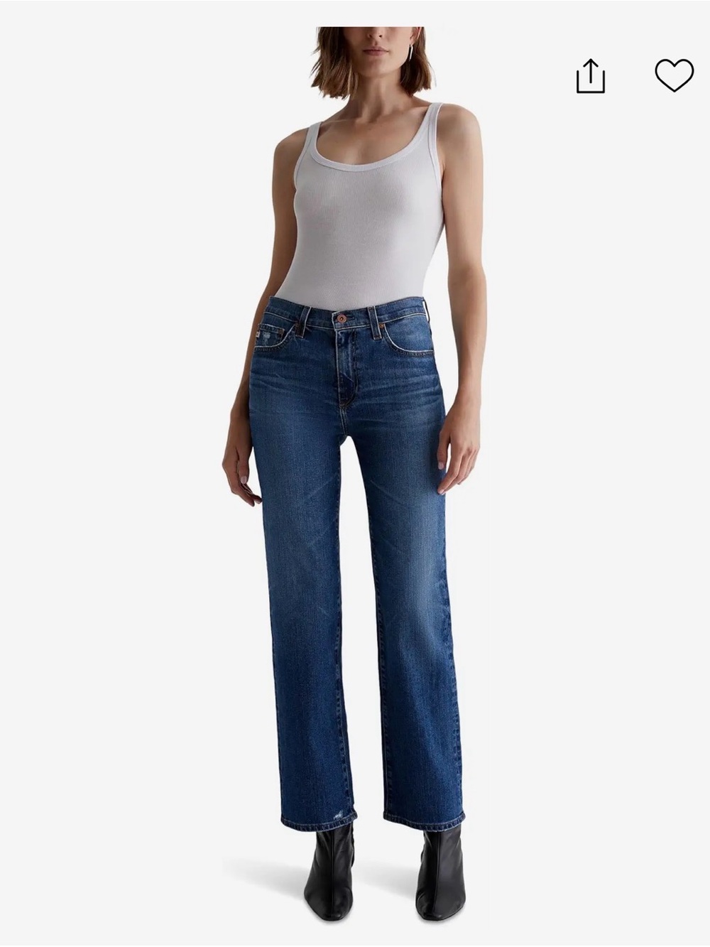 Ag Adriano Goldschmied Brinley Straight-Leg Jeans in 15 Years Prague